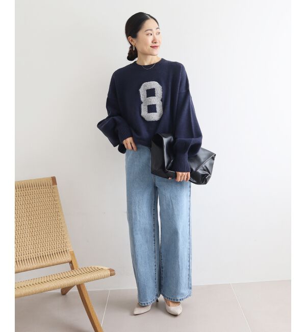  「《WEB限定アイテム》ジャガードナンバーロゴニット」|ニット・セーター|