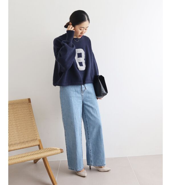  「《WEB限定アイテム》ジャガードナンバーロゴニット」|ニット・セーター|