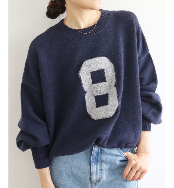  「《WEB限定アイテム》ジャガードナンバーロゴニット」|ニット・セーター|