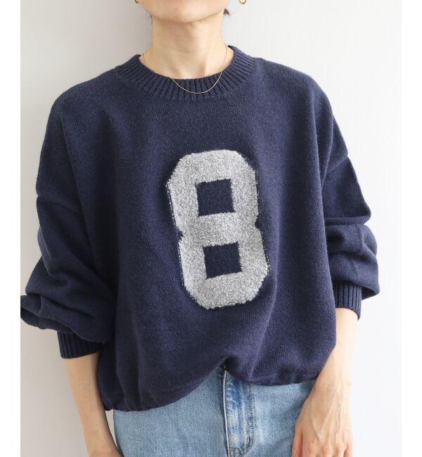 「《WEB限定アイテム》ジャガードナンバーロゴニット」|ニット・セーター|