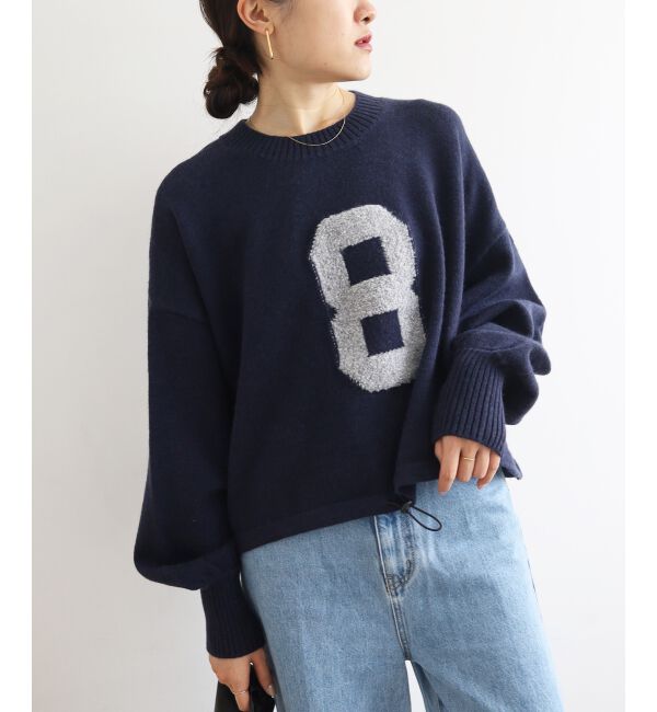  「《WEB限定アイテム》ジャガードナンバーロゴニット」|ニット・セーター|