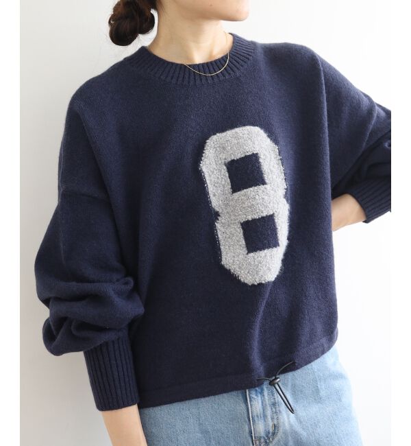  「《WEB限定アイテム》ジャガードナンバーロゴニット」|ニット・セーター|