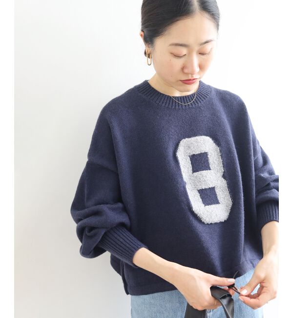  「《WEB限定アイテム》ジャガードナンバーロゴニット」|ニット・セーター|