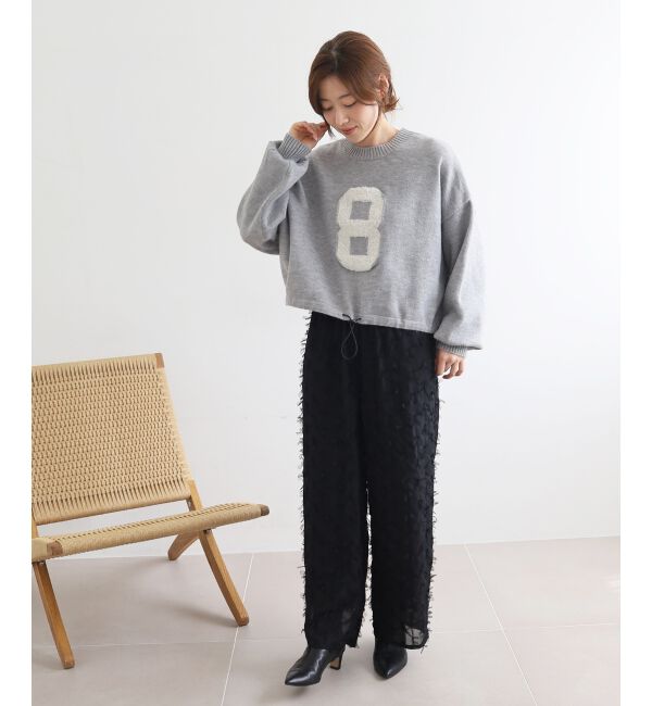  「《WEB限定アイテム》ジャガードナンバーロゴニット」|ニット・セーター|