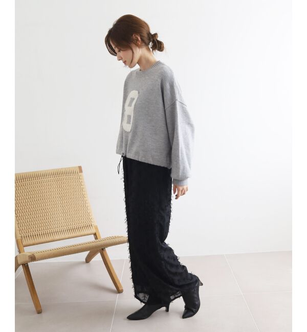  「《WEB限定アイテム》ジャガードナンバーロゴニット」|ニット・セーター|