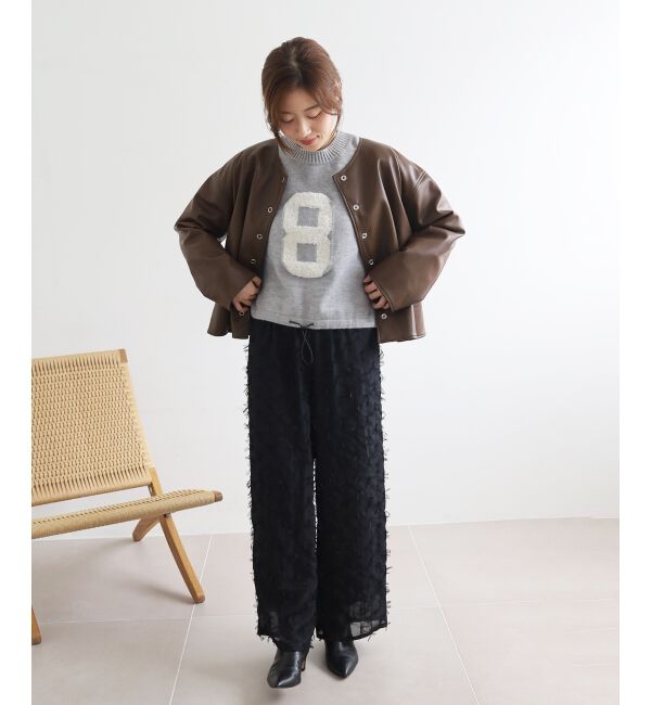  「《WEB限定アイテム》ジャガードナンバーロゴニット」|ニット・セーター|