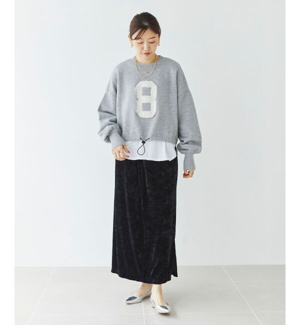  「《WEB限定アイテム》ジャガードナンバーロゴニット」|ニット・セーター|