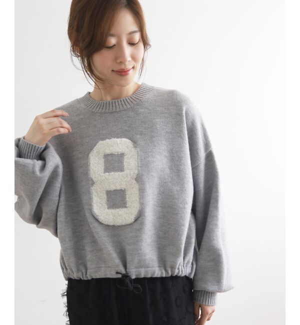  「《WEB限定アイテム》ジャガードナンバーロゴニット」|ニット・セーター|