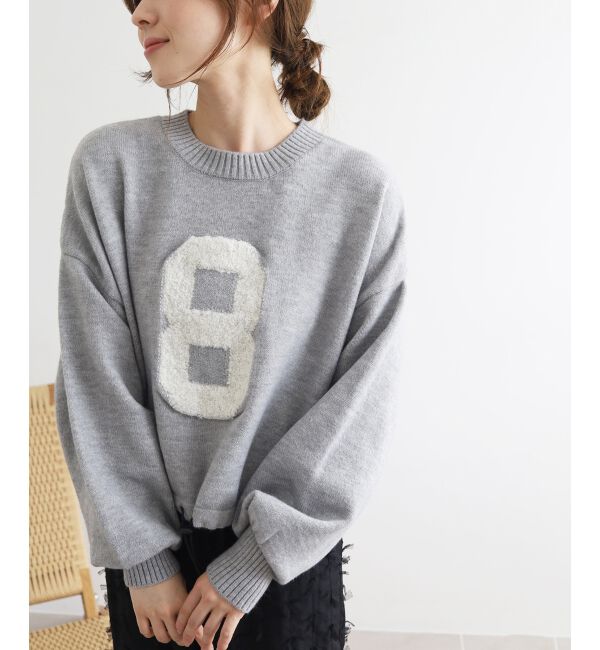  「《WEB限定アイテム》ジャガードナンバーロゴニット」|ニット・セーター|