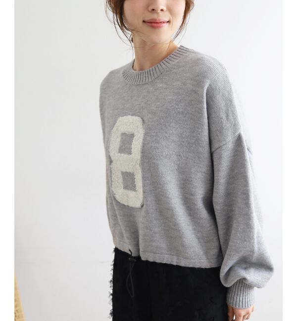  「《WEB限定アイテム》ジャガードナンバーロゴニット」|ニット・セーター|