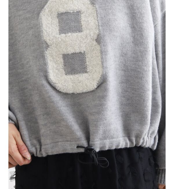  「《WEB限定アイテム》ジャガードナンバーロゴニット」|ニット・セーター|