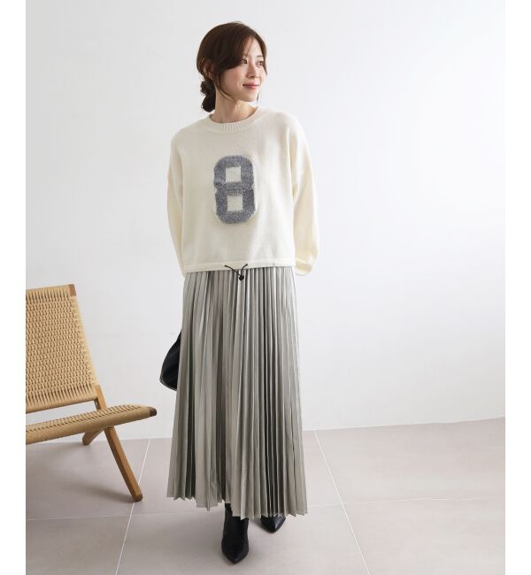  「《WEB限定アイテム》ジャガードナンバーロゴニット」|ニット・セーター|