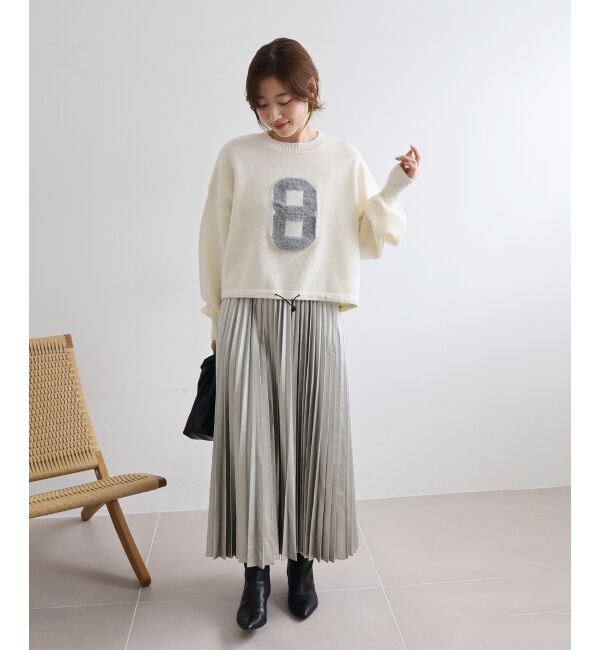  「《WEB限定アイテム》ジャガードナンバーロゴニット」|ニット・セーター|