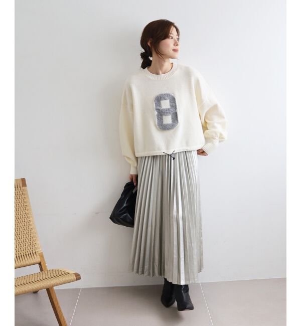  「《WEB限定アイテム》ジャガードナンバーロゴニット」|ニット・セーター|