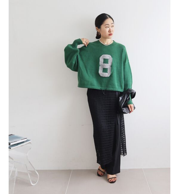  「《WEB限定アイテム》ジャガードナンバーロゴニット」|ニット・セーター|