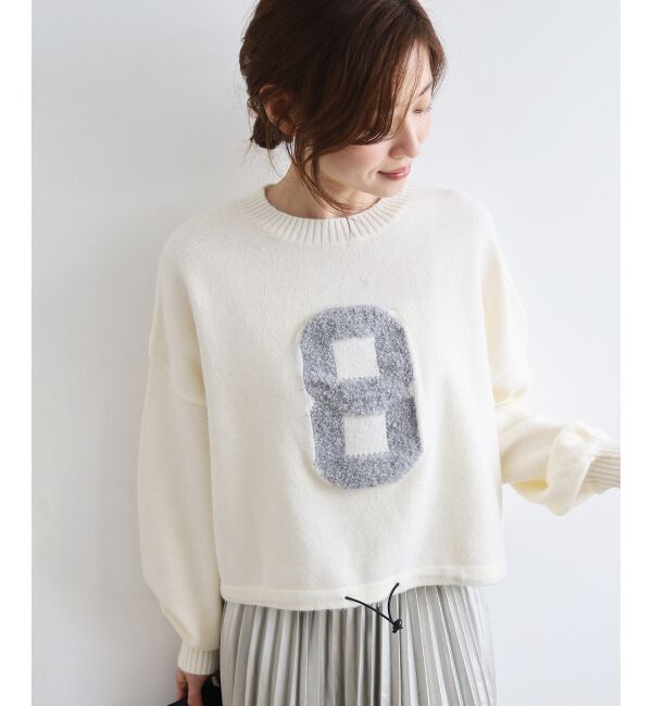  「《WEB限定アイテム》ジャガードナンバーロゴニット」|ニット・セーター|