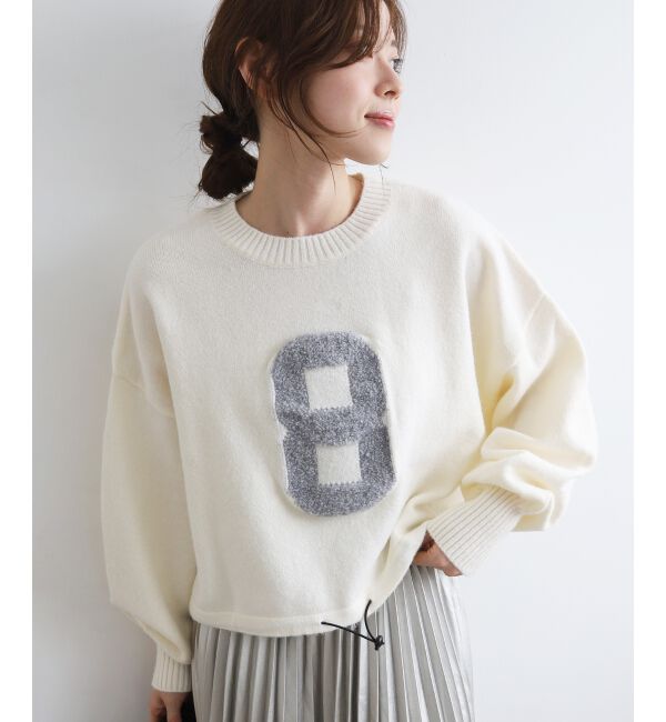  「《WEB限定アイテム》ジャガードナンバーロゴニット」|ニット・セーター|