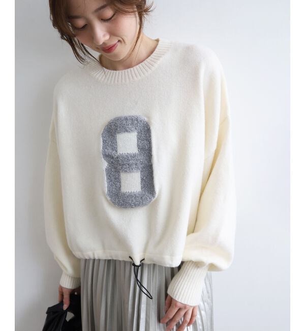  「《WEB限定アイテム》ジャガードナンバーロゴニット」|ニット・セーター|