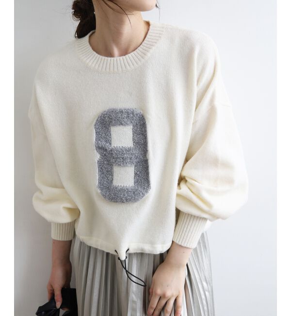 「《WEB限定アイテム》ジャガードナンバーロゴニット」|ニット・セーター|