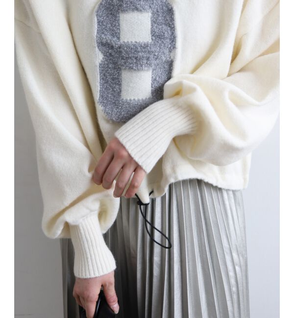  「《WEB限定アイテム》ジャガードナンバーロゴニット」|ニット・セーター|