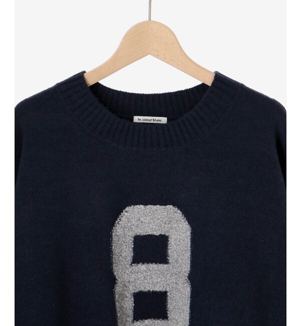  「《WEB限定アイテム》ジャガードナンバーロゴニット」|ニット・セーター|
