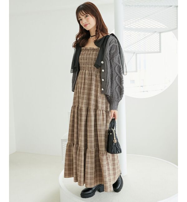 MAJESTICLEGON「ハートケーブルカーディガン」|カーディガン|