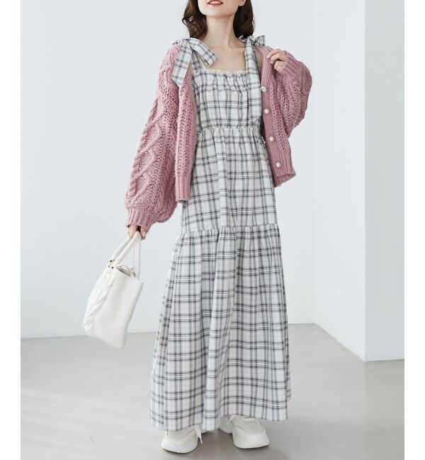 MAJESTICLEGON「ハートケーブルカーディガン」|カーディガン|