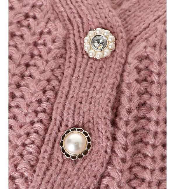 MAJESTICLEGON「ハートケーブルカーディガン」|カーディガン|