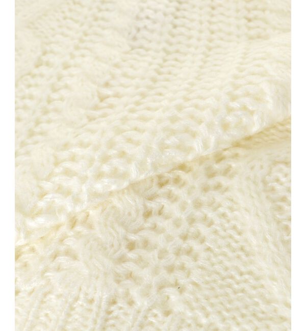 MAJESTICLEGON「ハートケーブルカーディガン」|カーディガン|