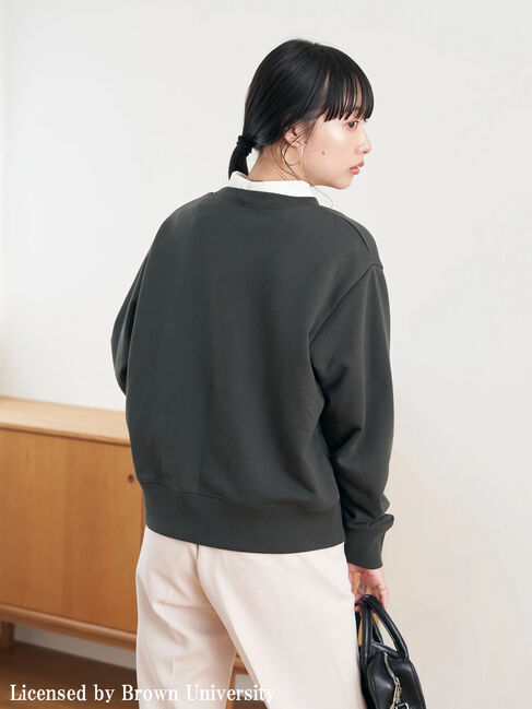 earth music&ecology「別注 BROWN 衿付き裏毛プルオーバー」|Tシャツ・カットソー|