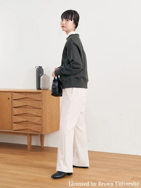 earth music&ecology「別注 BROWN 衿付き裏毛プルオーバー」|Tシャツ・カットソー|