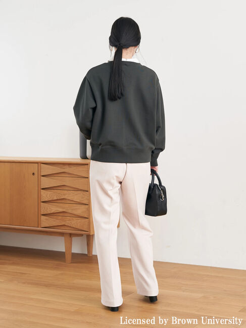 earth music&ecology「別注 BROWN 衿付き裏毛プルオーバー」|Tシャツ・カットソー|