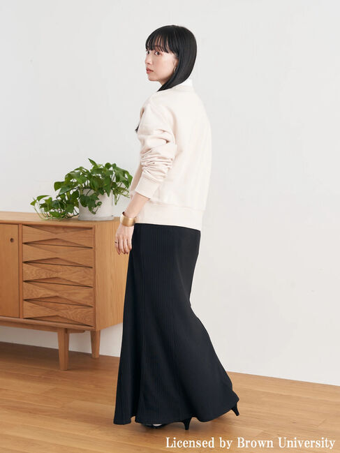 earth music&ecology「別注 BROWN 衿付き裏毛プルオーバー」|Tシャツ・カットソー|