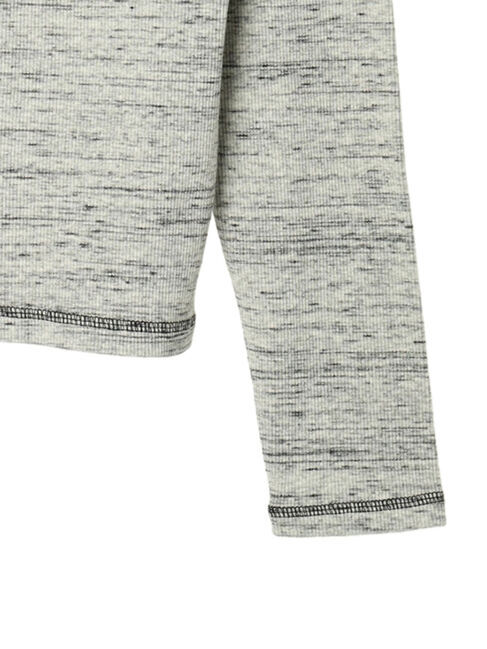 earth music&ecology「メランジリブカーディガン(gray)」|カーディガン|