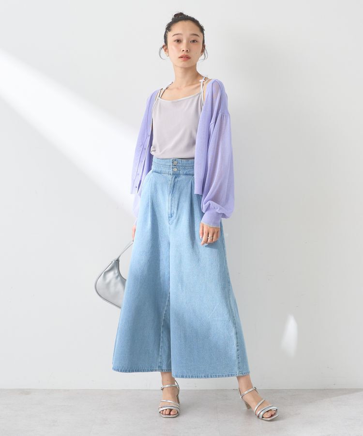 earth music&ecology「ミニスパンコールカーディガン」|カーディガン|