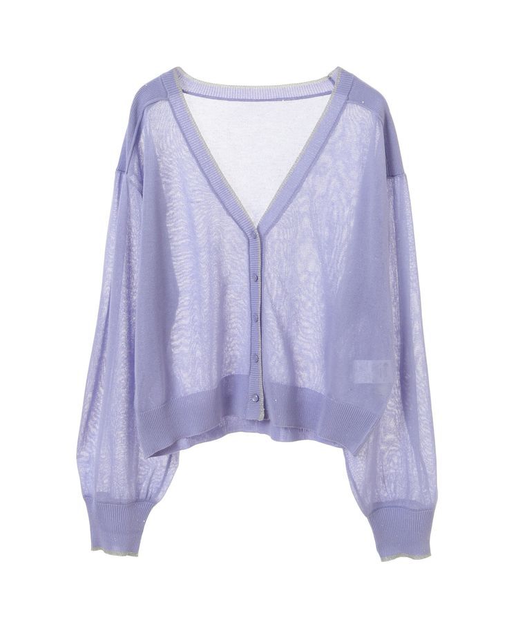 earth music&ecology「ミニスパンコールカーディガン」|カーディガン|