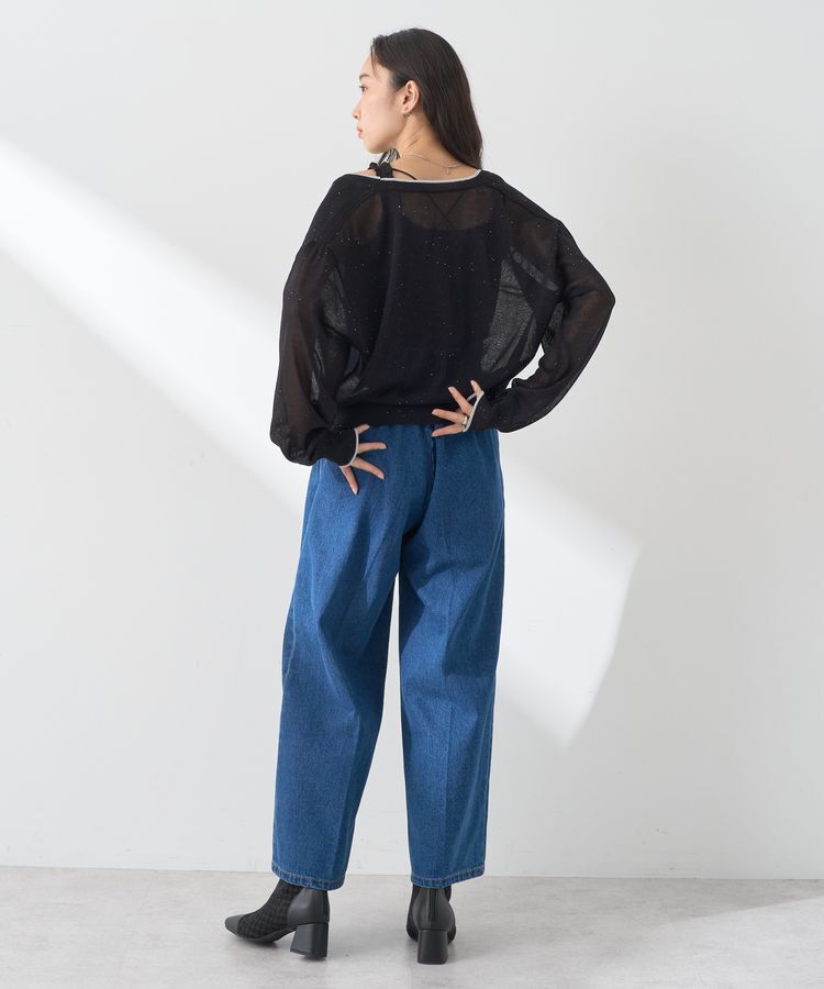 earth music&ecology「ミニスパンコールカーディガン」|カーディガン|