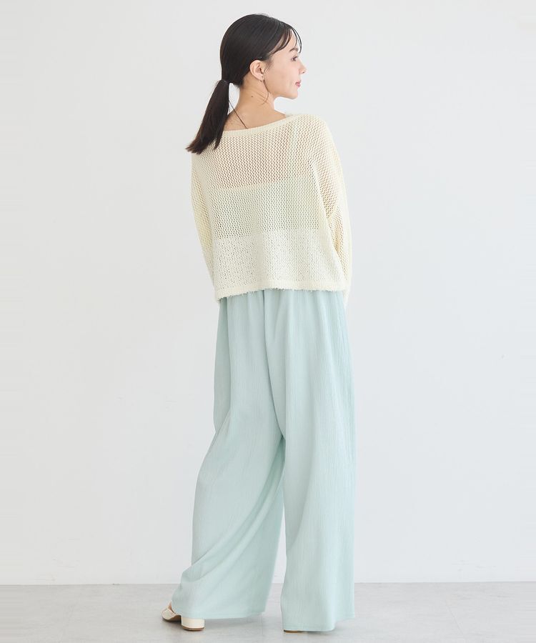 earth music&ecology「カールヤーンメッシュカーディガン」|カーディガン|