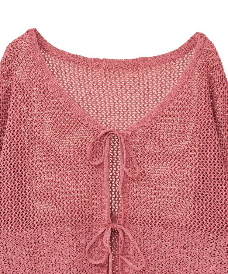 earth music&ecology「カールヤーンメッシュカーディガン」|カーディガン|