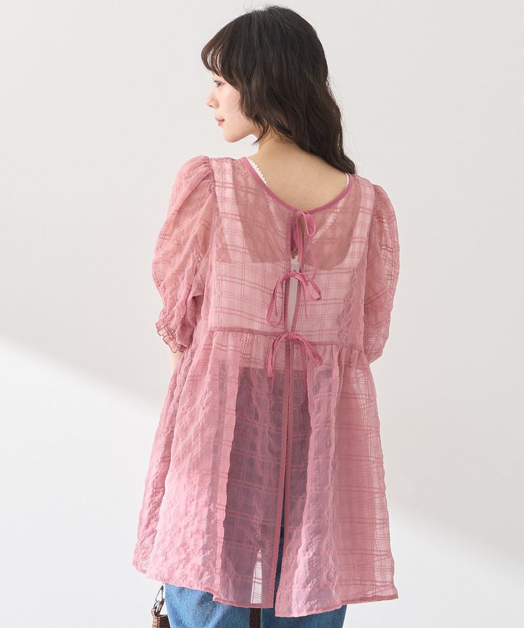 earth music&ecology「【WEB限定】シアーパフチュニック」|チュニック|