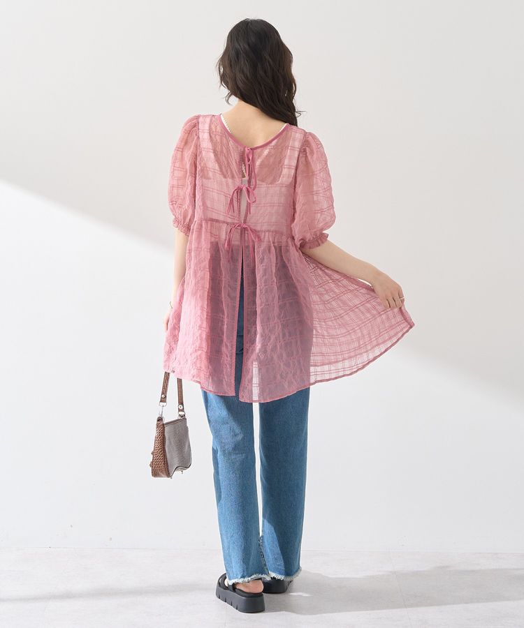 earth music&ecology「【WEB限定】シアーパフチュニック」|チュニック|