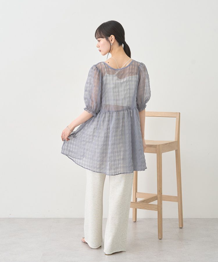 earth music&ecology「【WEB限定】シアーパフチュニック」|チュニック|