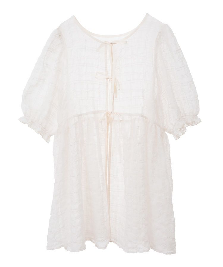 earth music&ecology「【WEB限定】シアーパフチュニック」|チュニック|