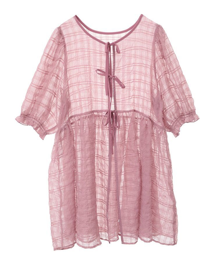 earth music&ecology「【WEB限定】シアーパフチュニック」|チュニック|