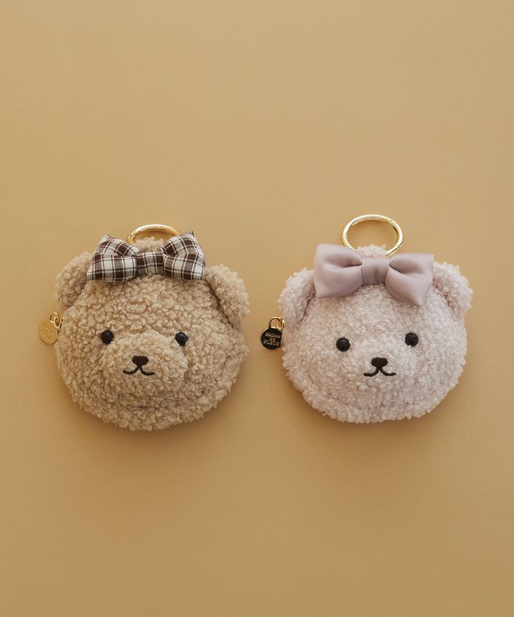 Maison de FLEUR「リボンベアチャームポーチ」|ポーチ|