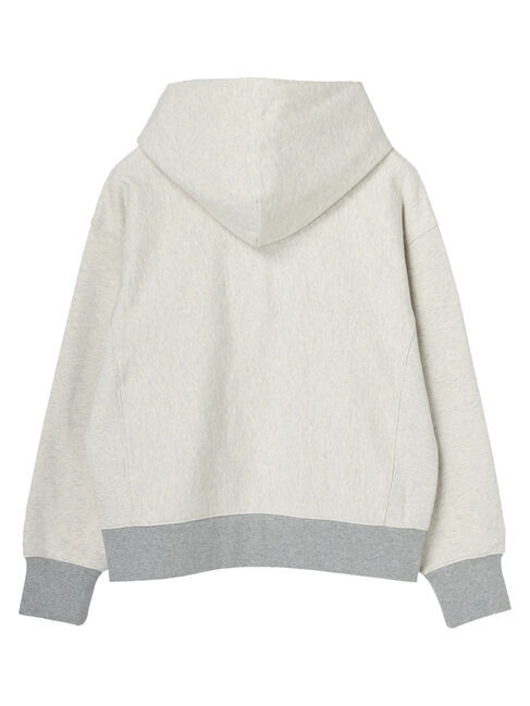  「ドットボタンフード裏毛カーディガン」|カーディガン|