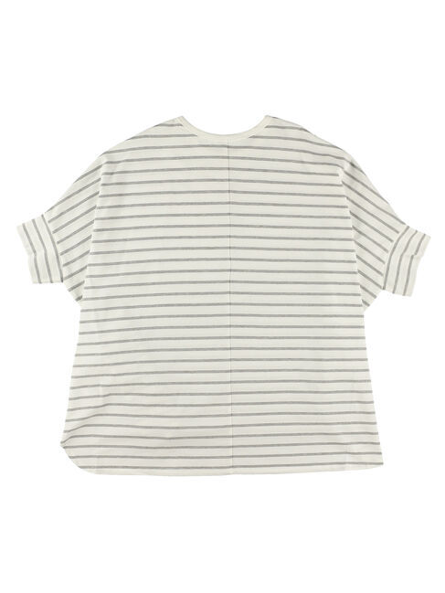  「ボーダーポンチョカットチュニック2」|Tシャツ・カットソー|