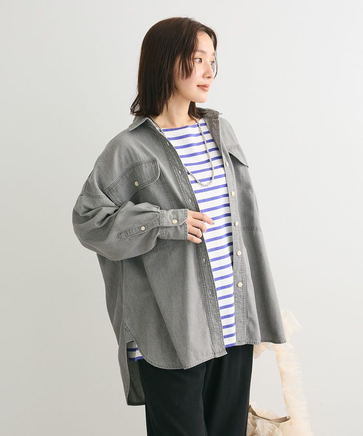 Green Parks「デニムBIGシャツ」|シャツ・ブラウス|