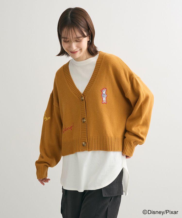 Green Parks「トイストーリー/ワッペンショート丈カーディガン」|カーディガン|Brown