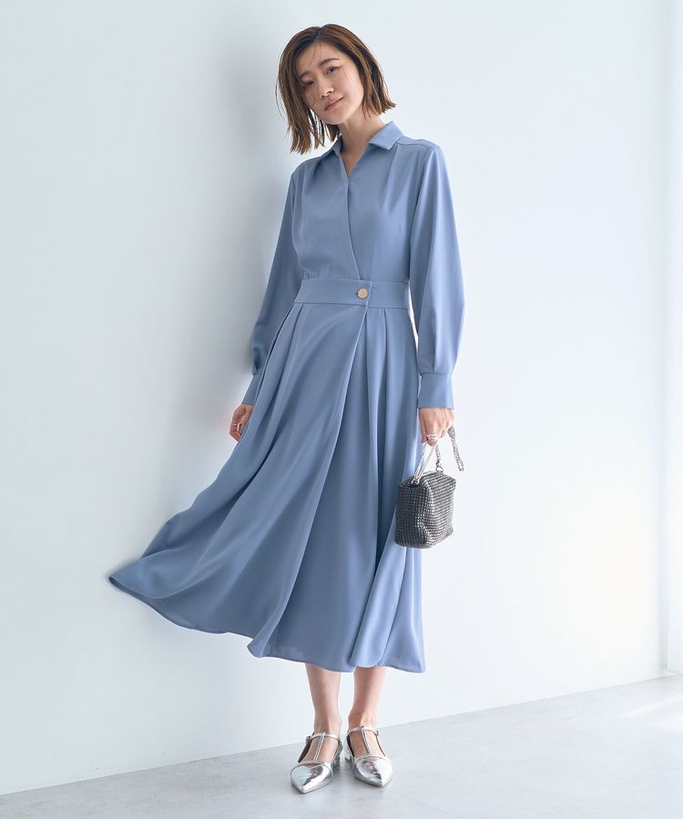 YECCA VECCA「カシュクールタックワンピース」|ワンピース|